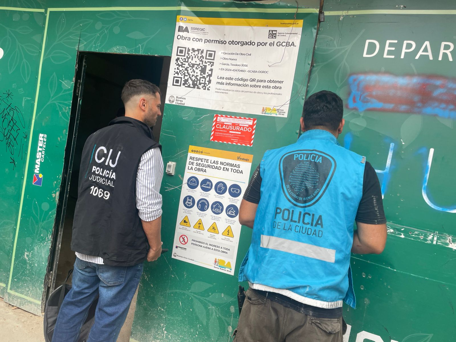 CLAUSURAN UNA OBRA EN CONSTRUCCIÓN POR IRREGULARIDADES Y FALTAS DE SEGURIDAD