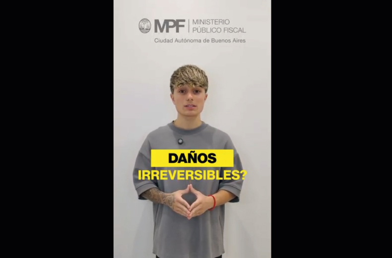 Probation para el influencer Santiago Motolo: grabó un video para advertir sobre los peligros del uso de armas de fuego