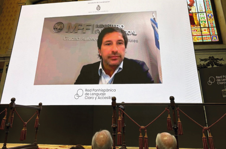 El Ministerio Público Fiscal de la Ciudad expuso en las jornadas “Lenguaje claro y accesible e inteligencia artificial” organizadas por la RAE